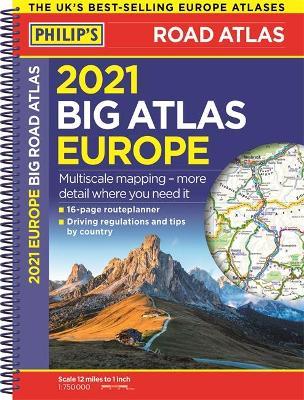 2021 Philip's Big Road Atlas Europe by Philip's Maps image