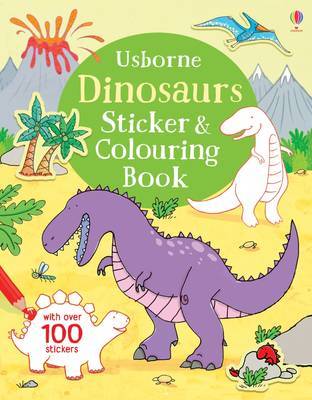 Dinosaurs Sticker & Colouring Book by Sam Taplin image