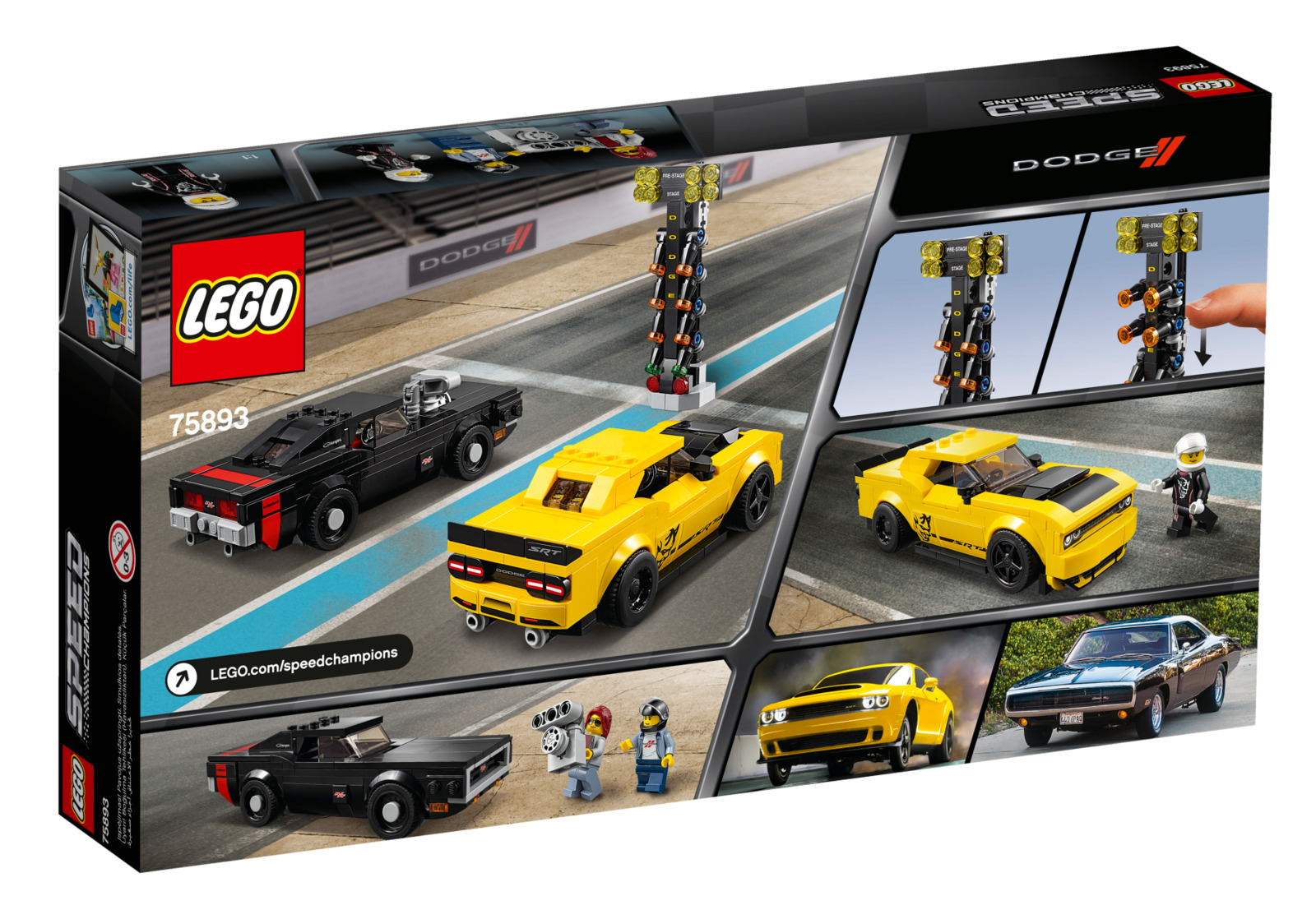 LEGO Speed Champions - 2018 Dodge Challenger SRT Demon & 1970 Dodge Charger R/T (75893)