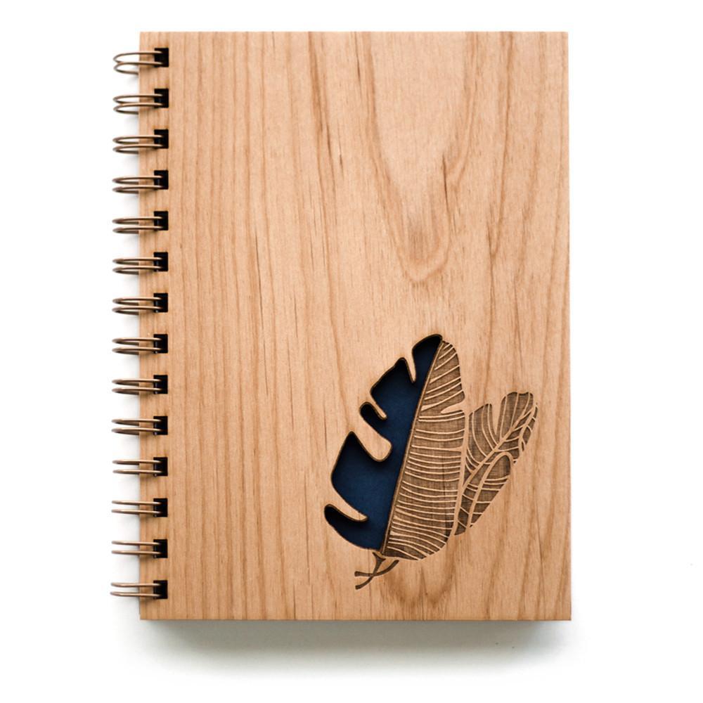 Cardtorial Wooden Journal - Banana Leaves