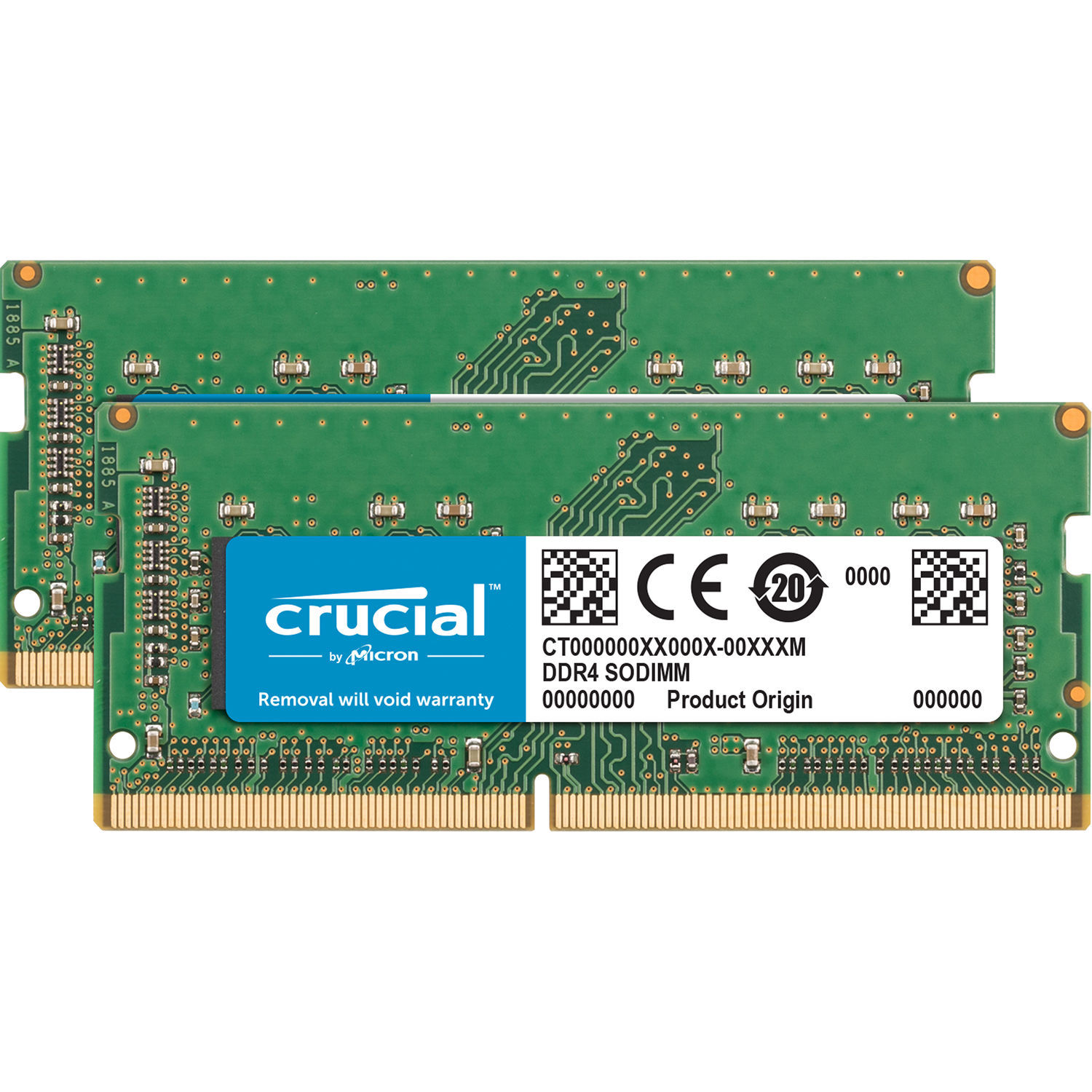 2 x 16GB Crucial DDR4 2400MHz