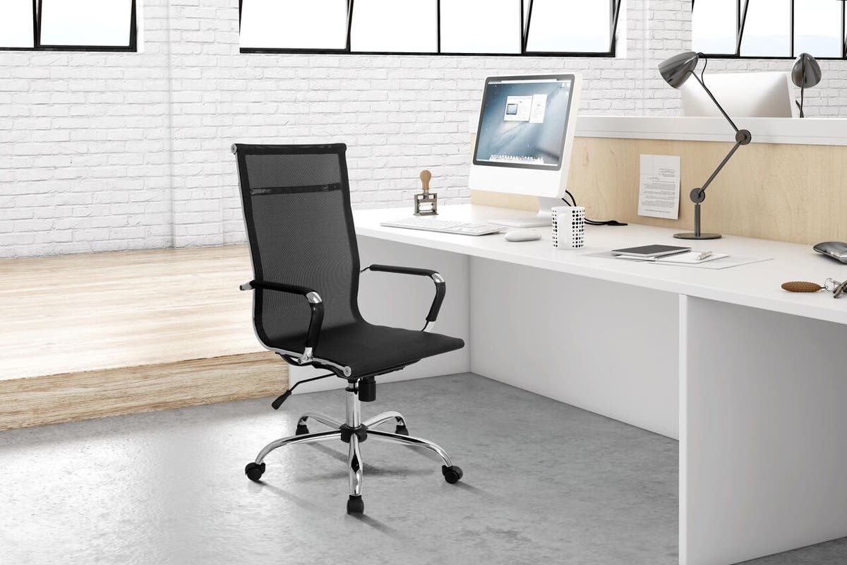 Buy Ergolux Eames Replica High Back Mesh Office Chair Black at Mighty