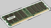 Crucial 1GB 184-pin DIMM DDR PC3200 NON-ECC CL=3