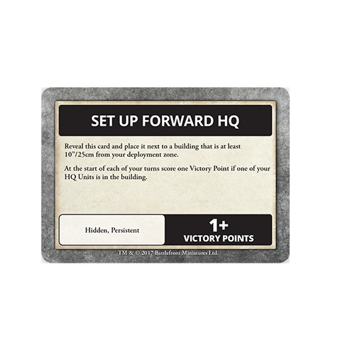 Flames of War: Fog of War - Objective Cards image