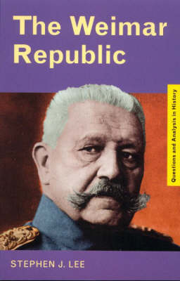 The Weimar Republic by Stephen J Lee image
