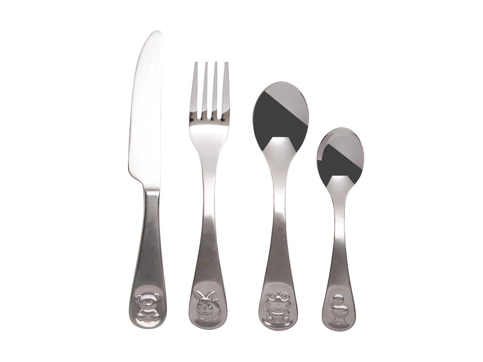 Maxwell & Williams Children's 4 Piece Cutlery Set - Frog & Friends image