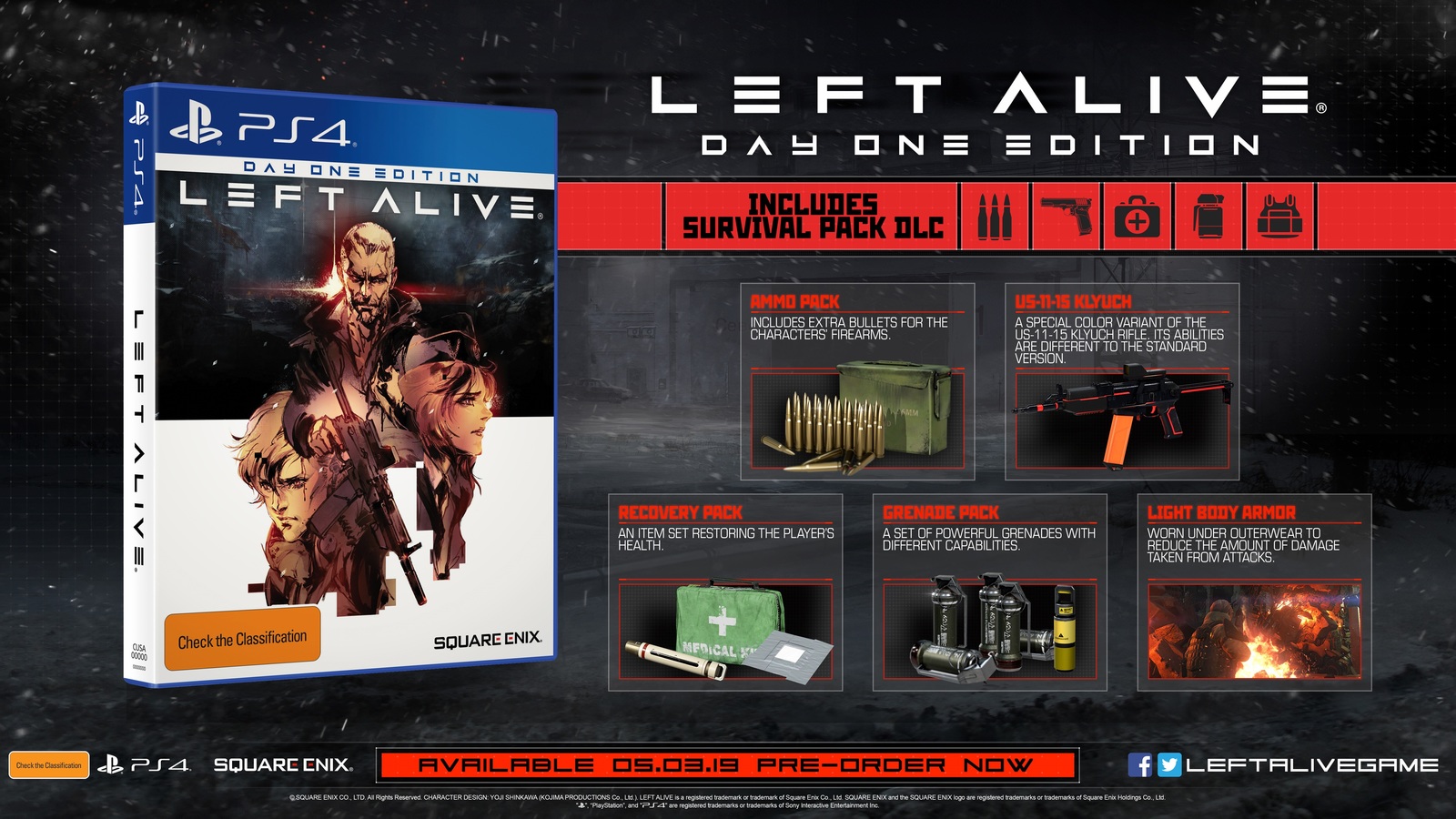 Left Alive Day One Edition for PS4 image
