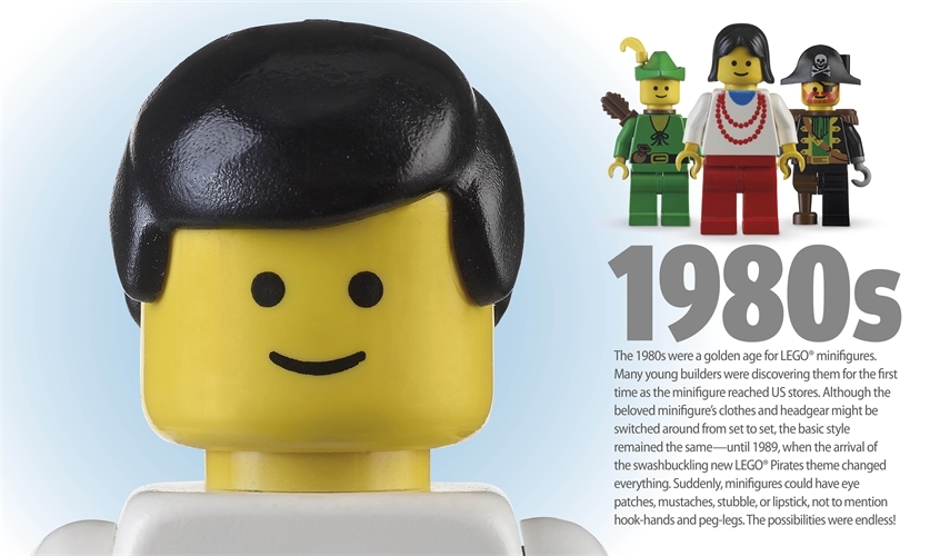 LEGO Minifigure Year by Year: a Visual History (incl 3 Minifigures!) on Hardback by DK