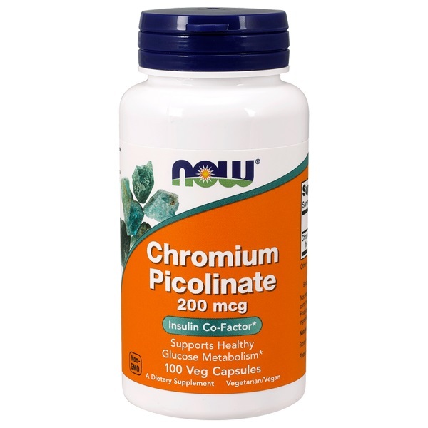 Now Foods Chromium Picolinate 200 mcg (100 Caps) image