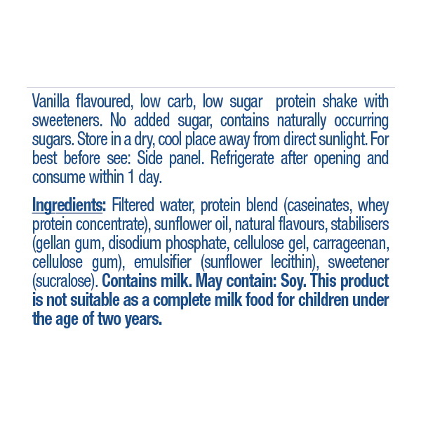 Atkins Low Carb Protein Shake - Vanilla (Pack of 6) image