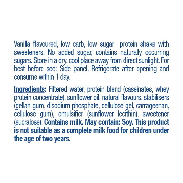 Atkins Low Carb Protein Shake (330ml) - Vanilla x 6