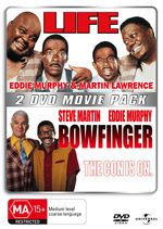 Life / Bowfinger - 2 DVD Movie Pack (2 Disc Set) on DVD Life / Bowfinger - 2 DVD Movie Pack (2 Disc Set) on DVD