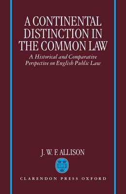 A Continental Distinction in the Common Law by J. W. F. Allison image