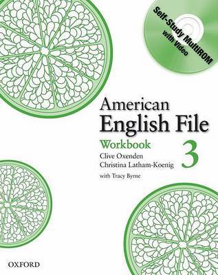 American English File Level 3: Workbook with Multi-ROM Pack by Christina Latham-Koenig image