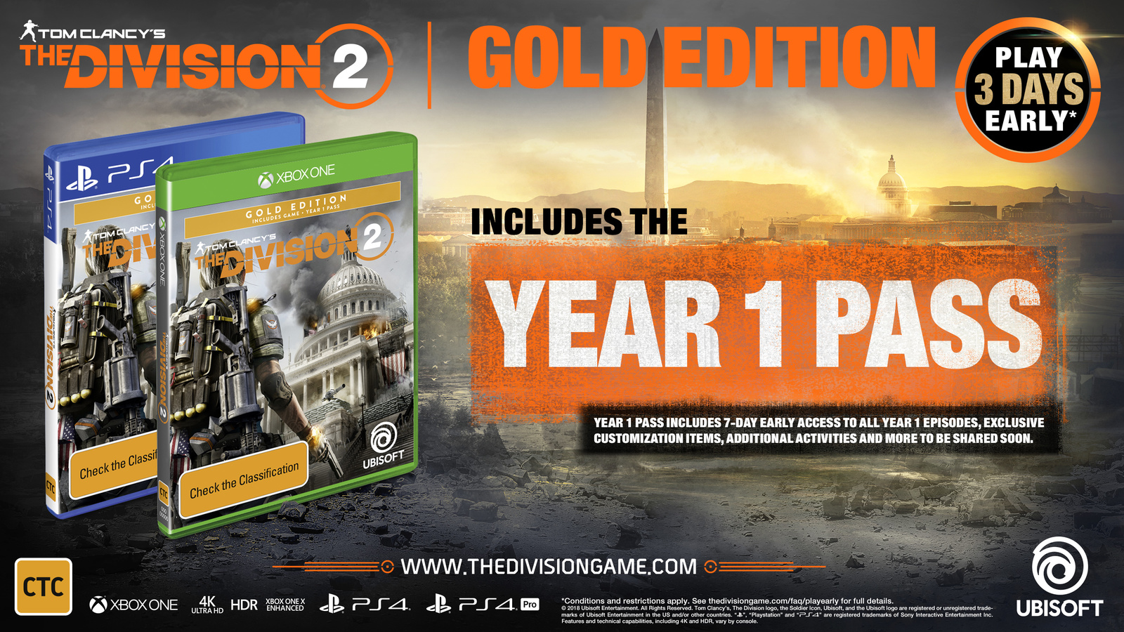 Tom Clancy's The Division 2 Gold Edition for PS4 image