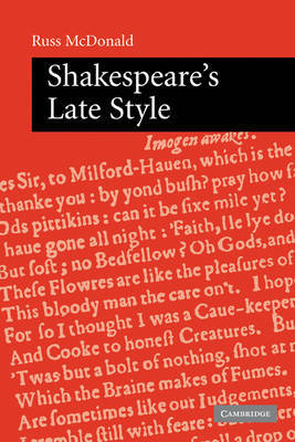 Shakespeare's Late Style by Russ McDonald image
