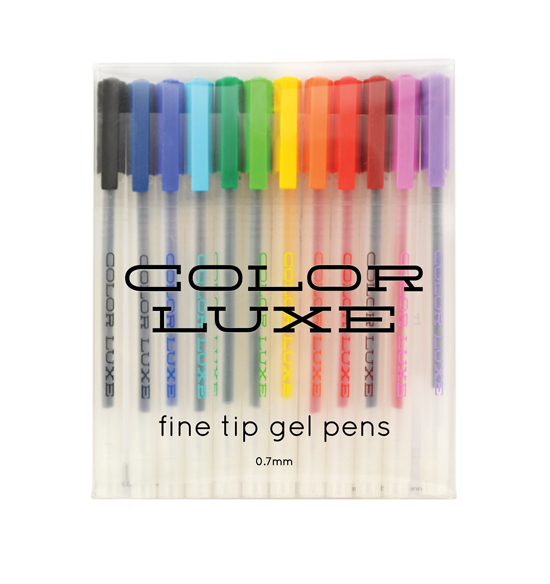 Colour Luxe Gel Pens (Pack of 12) image