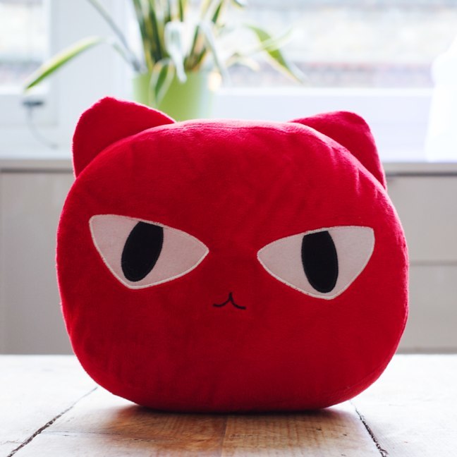 Cat Nap Cushion - Red image