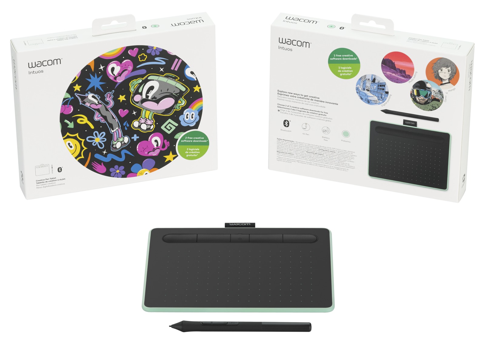 Wacom Intuos Small Bluetooth Pistachio | at Mighty Ape Australia