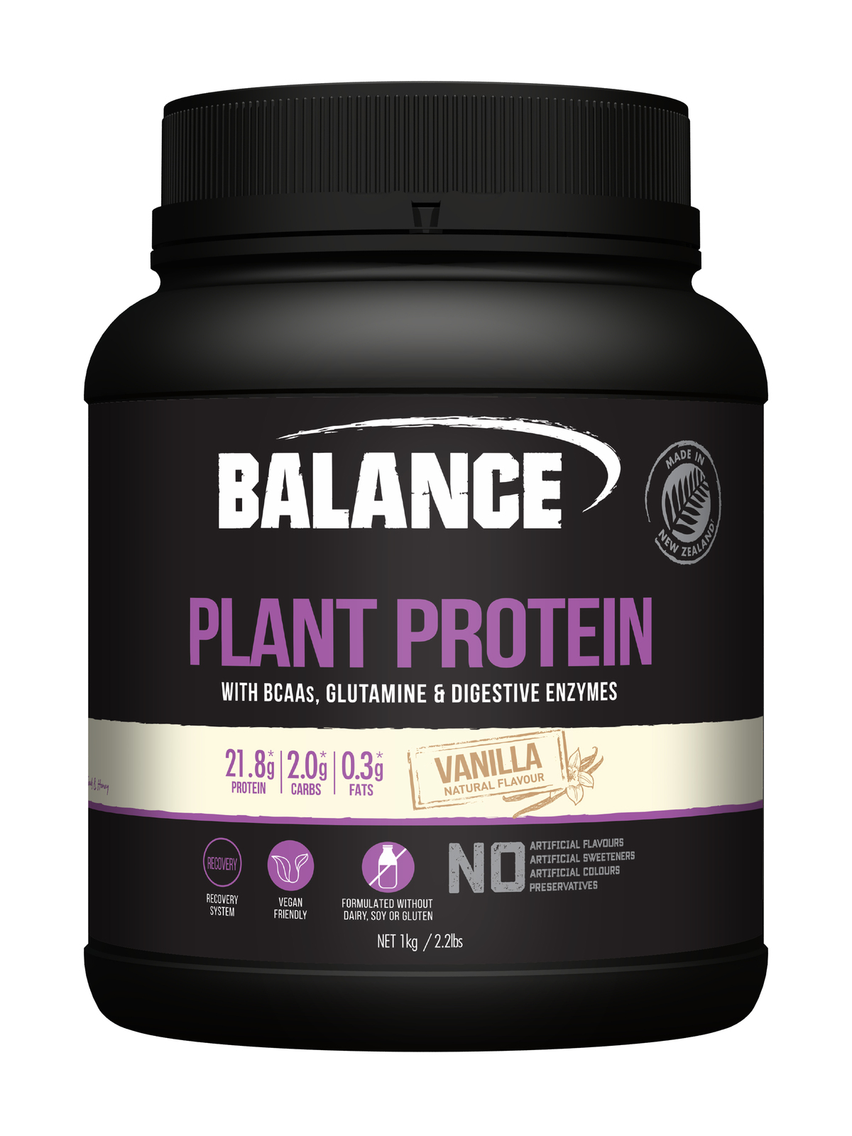 Balance Naturals Plant Protein - Vanilla (1kg) image