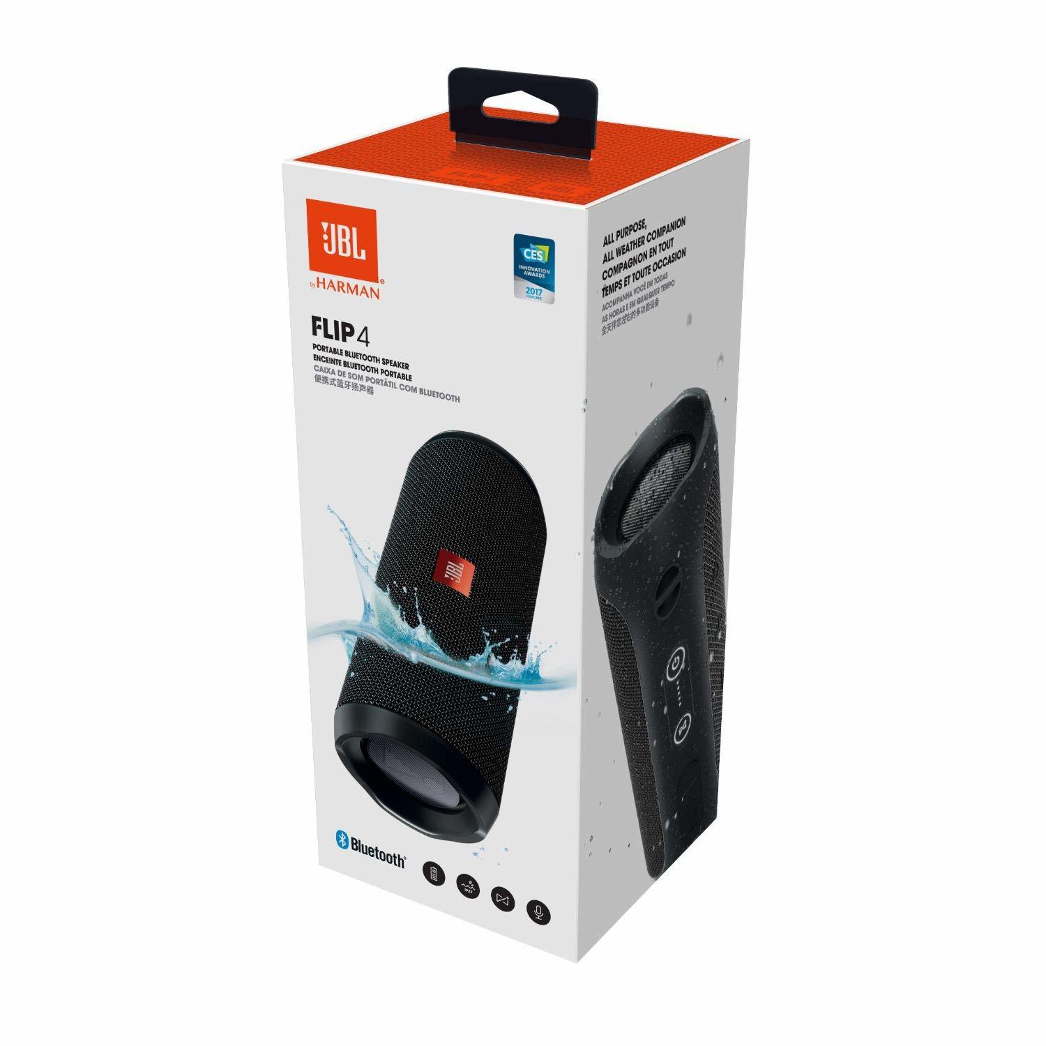 JBL Flip 4 Speaker Bluetooth Speaker - Black image