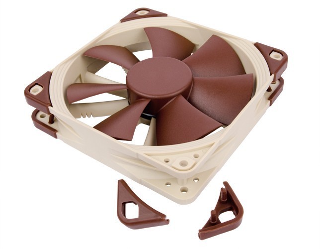 120mm Noctua NF-F12 4-pin PWM, 1500/1200rpm Max, Focused Flow System