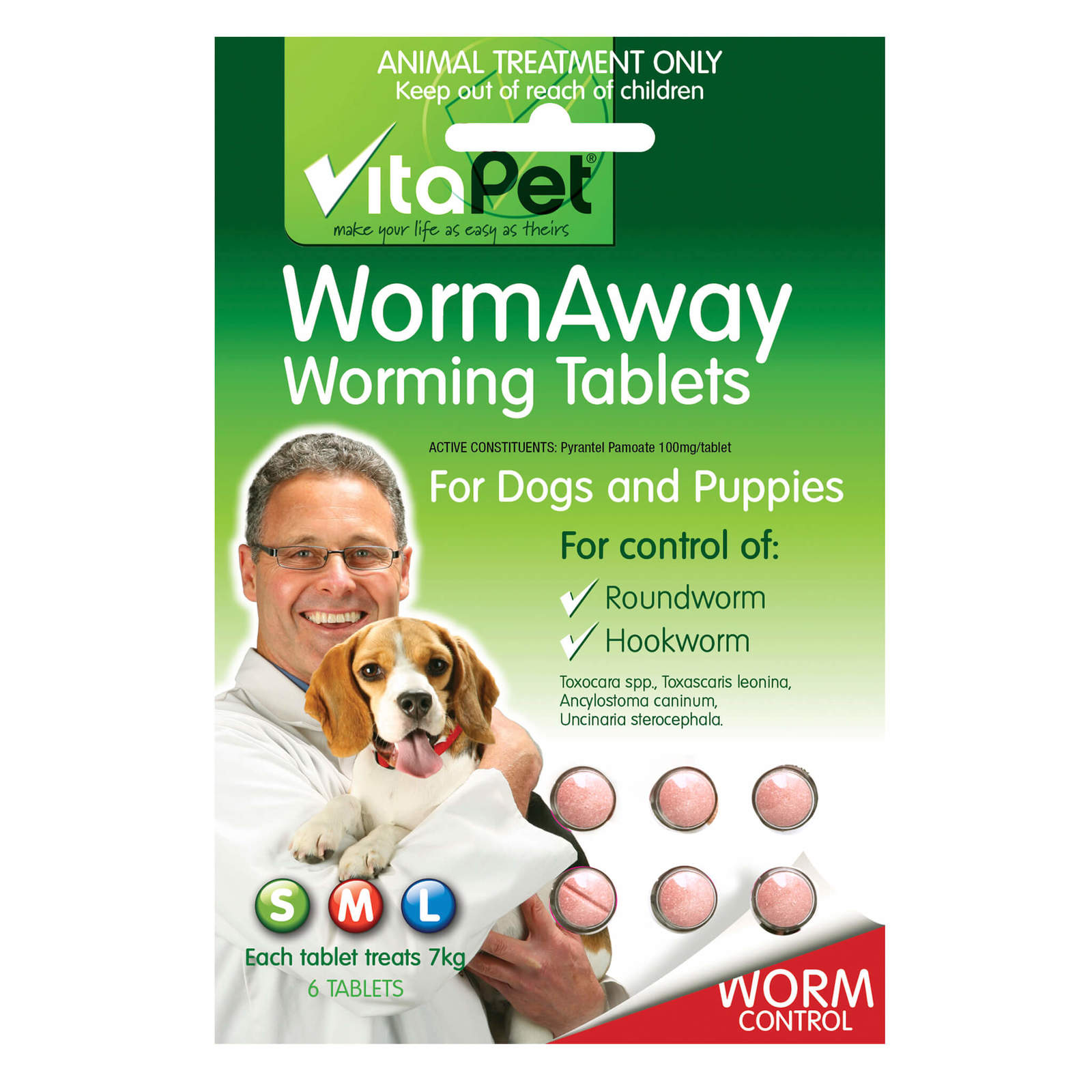 Vitapet: Wormaway Dog Tablets (6 Pack) image
