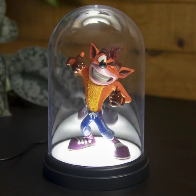 Crash Bandicoot Collectible Bell Jar Light