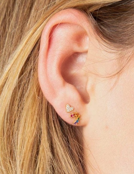 Natural Life: Perfect Tiny Studs - Rainbow image