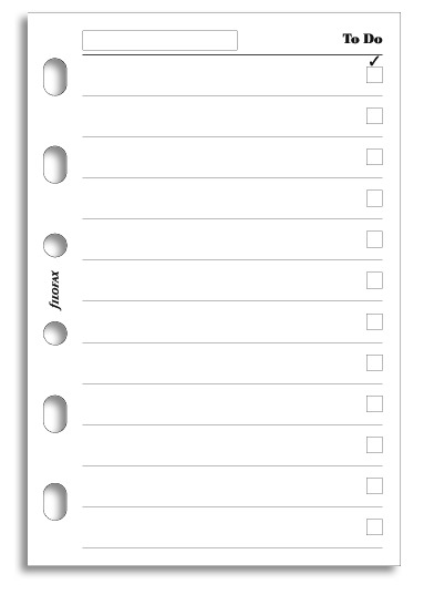 Filofax - Pocket To Do Pad (20 Sheets)