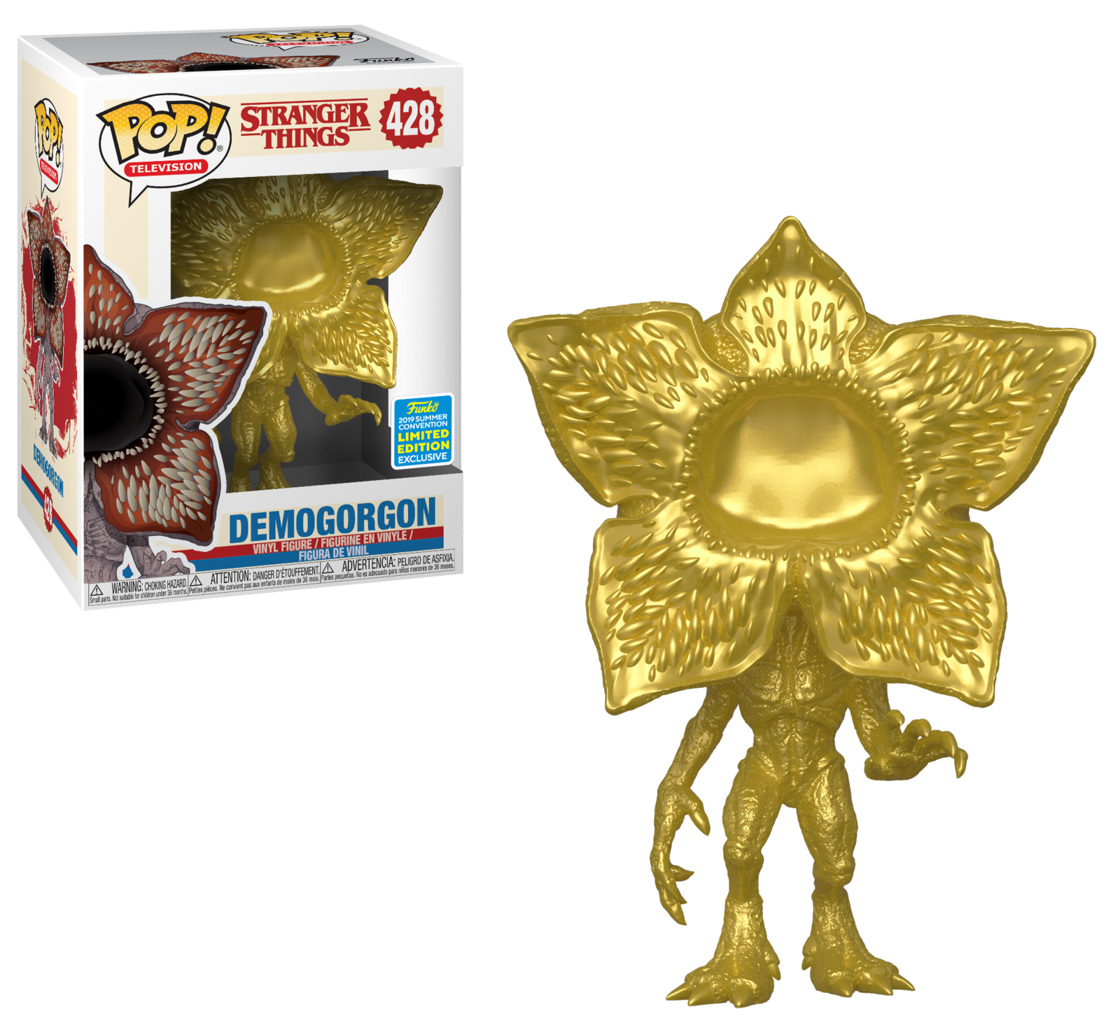 Stranger Things - Demogorgon (Metallic Gold) Pop! Vinyl Figure image
