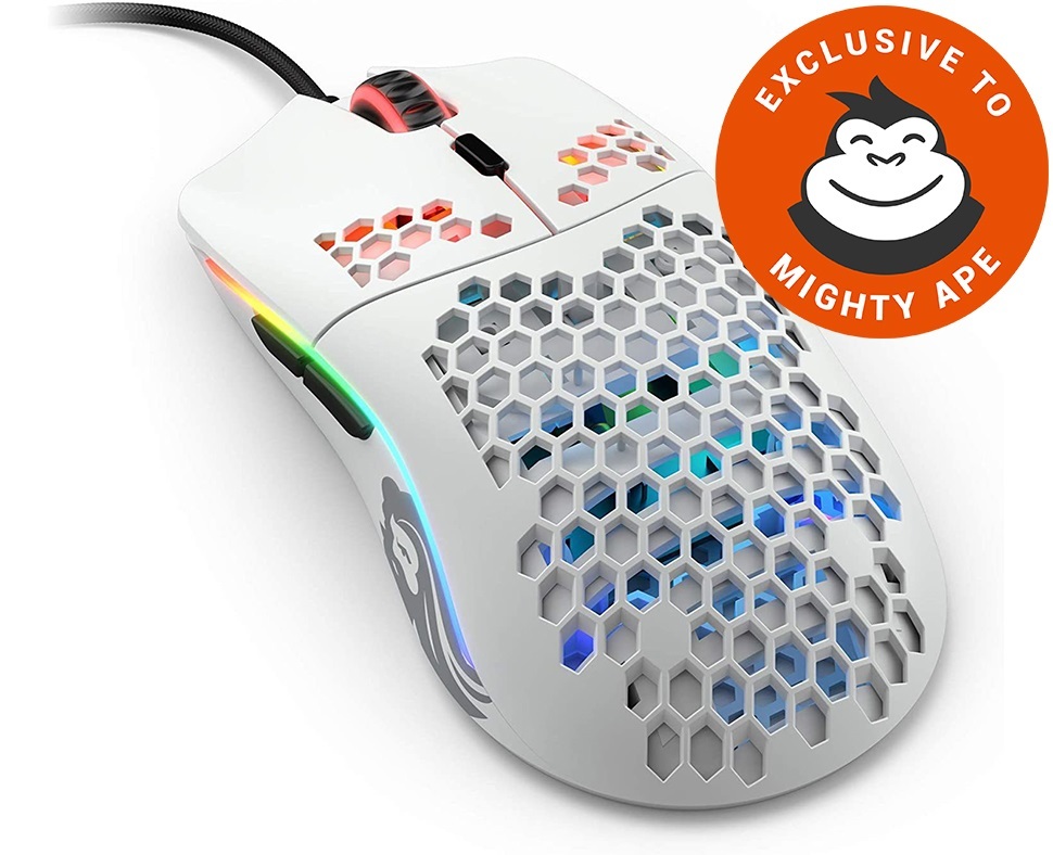 Glorious PC Gaming Model O Regular Gaming Mouse (Matte White) for PC image