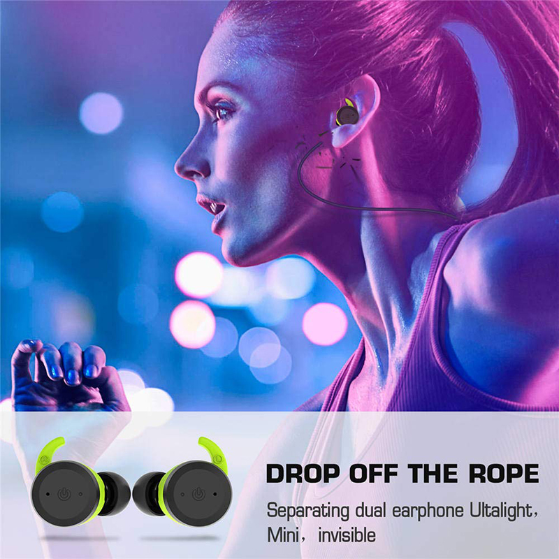 True Wireless Sports Earbuds with Charging Case - Onyx Black image