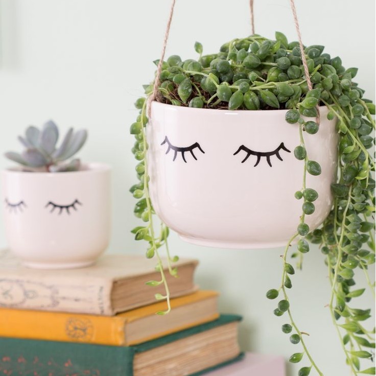 Eyes Shut - Hanging Planter image