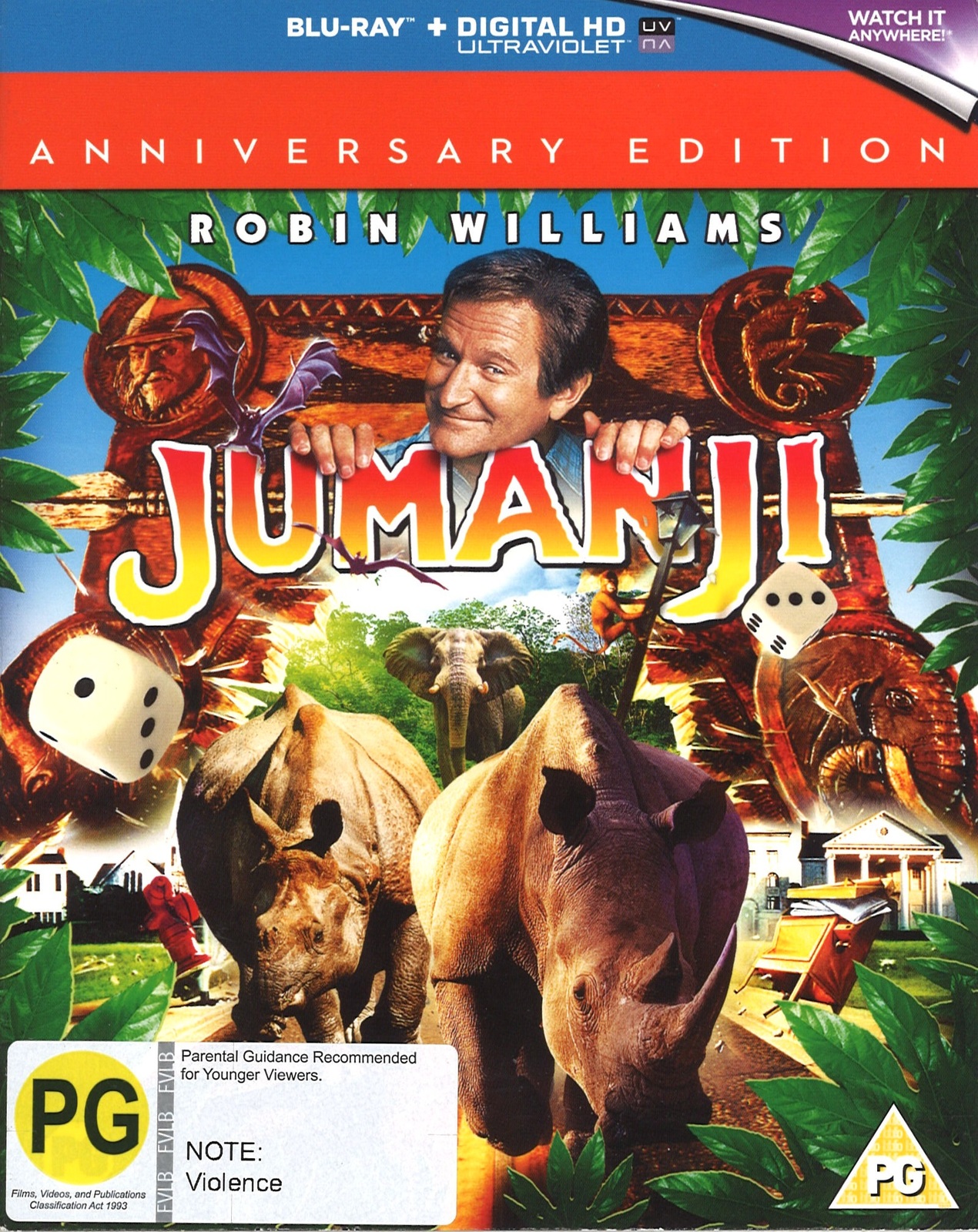 Jumanji (Anniversary Edition) on Blu-ray