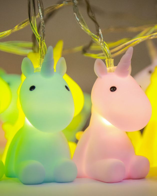 Dhink: Pastel Unicorn Fairy String Lights