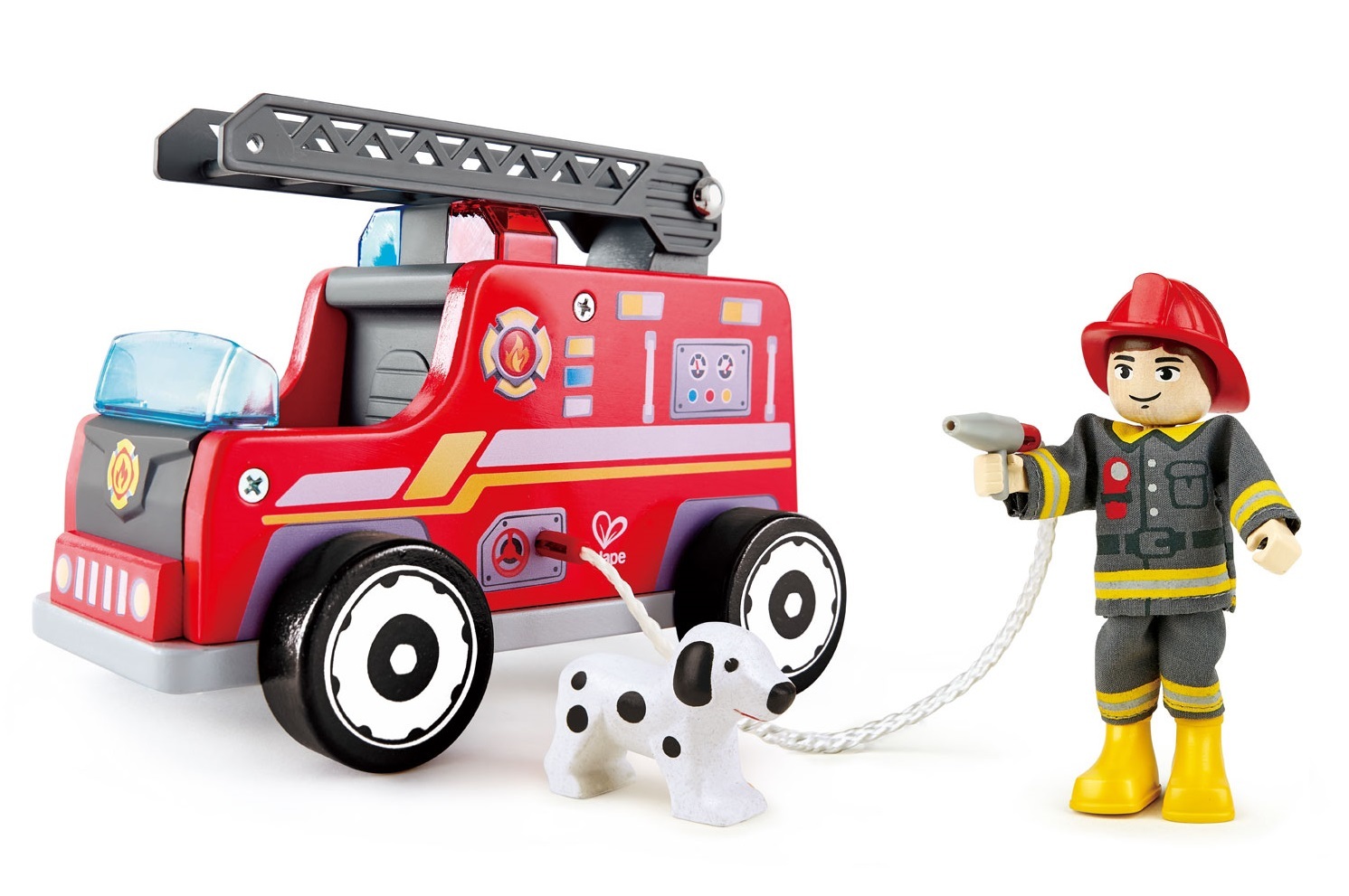 Hape: Fire-Engine - Wooden Playset