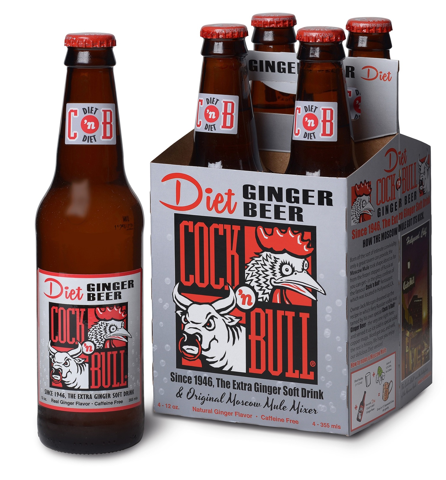 Cock'n'Bull Ginger Beer Diet (355ml) at Mighty Ape NZ