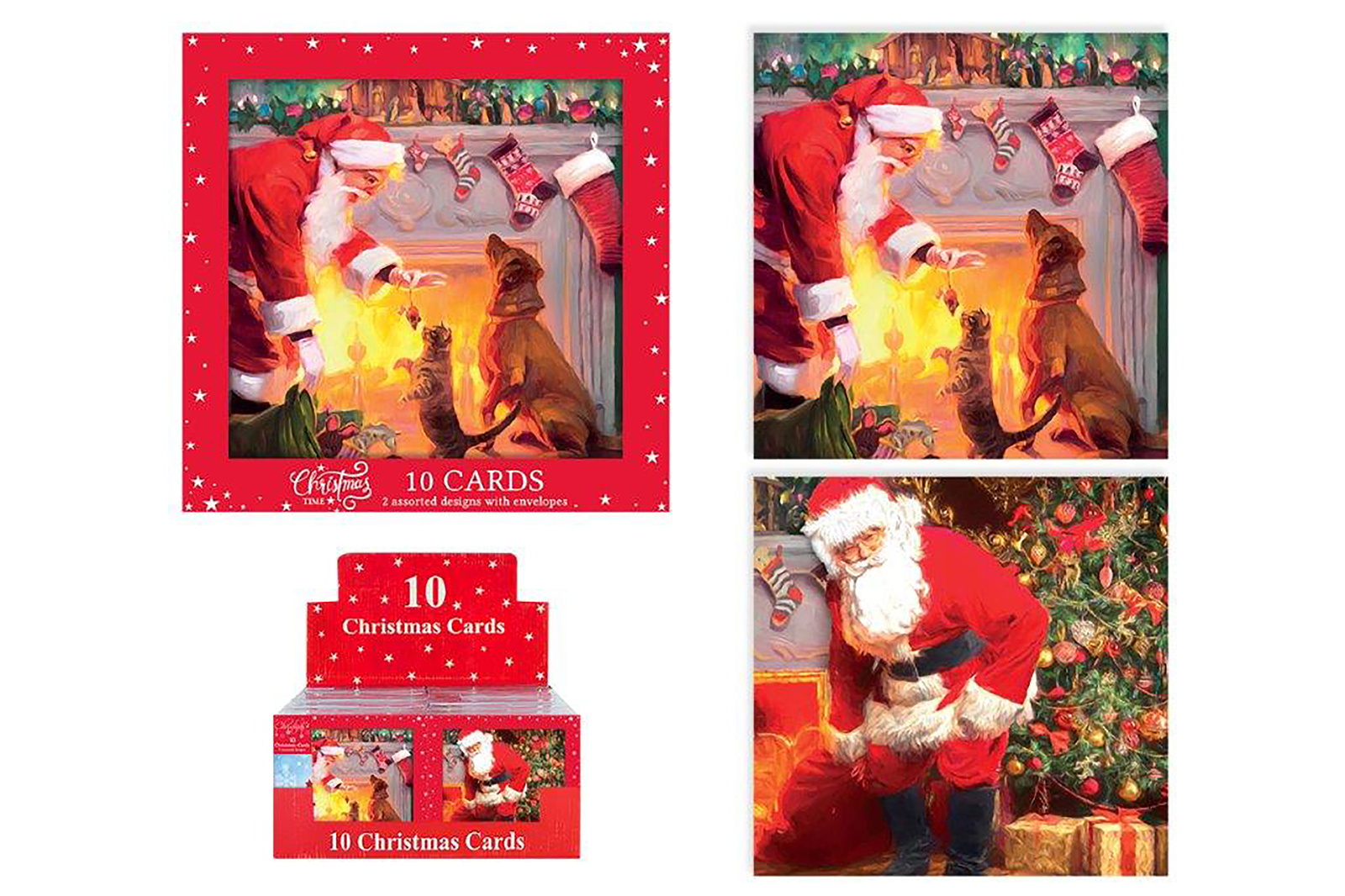 Buy Boxed Christmas Cards Traditional (Pack of 10) at Mighty Ape