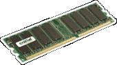Crucial 256MB 184-pin DIMM DDR PC3200 NON-ECC CL=3 Crucial 256MB 184-pin DIMM DDR PC3200 NON-ECC CL=3