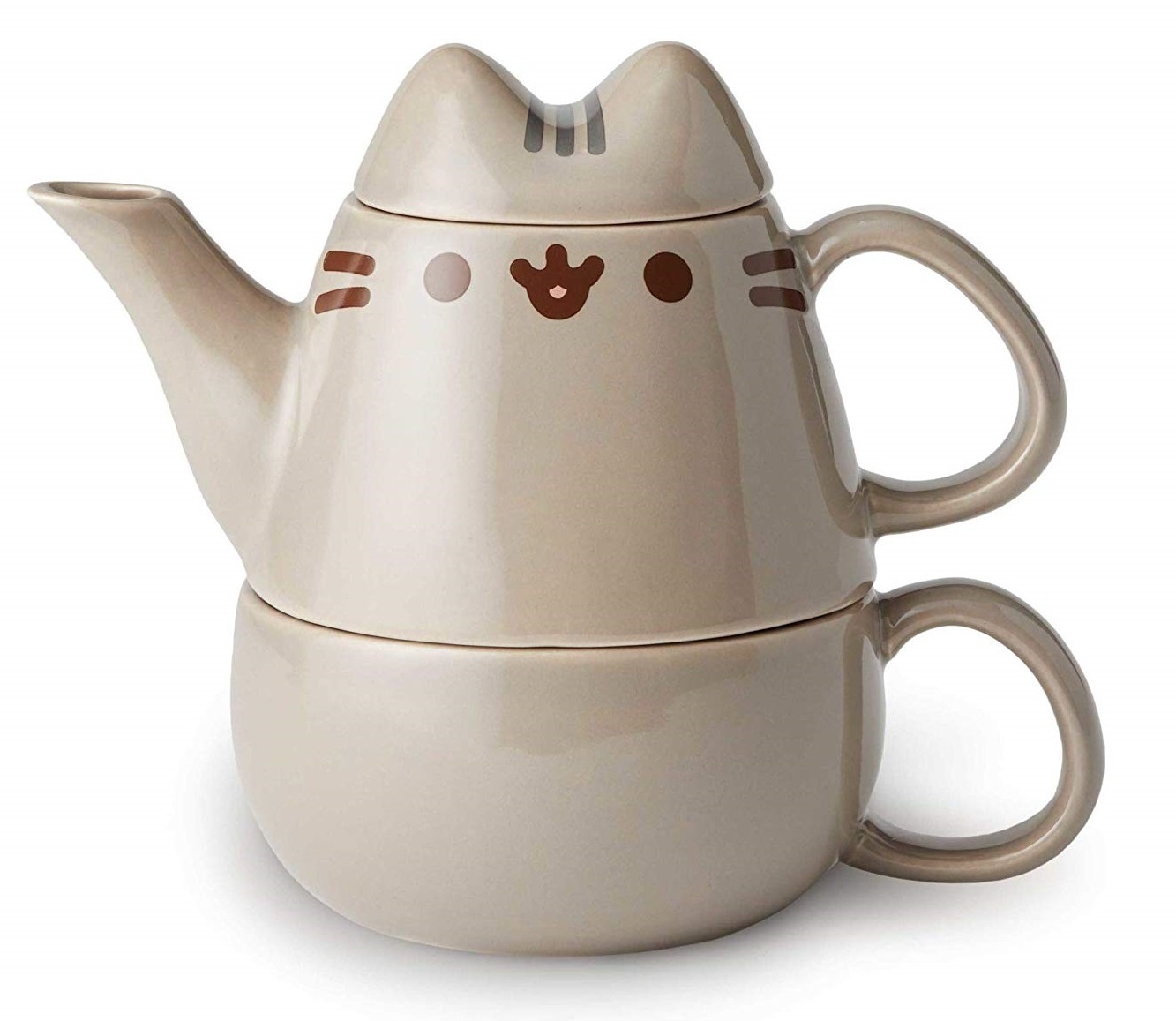 Pusheen the Cat Tea for One 10 oz. Tea Set at Mighty Ape Australia