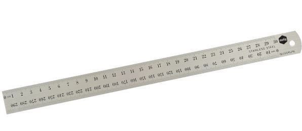 Marbig 30cm Metric Metal Ruler