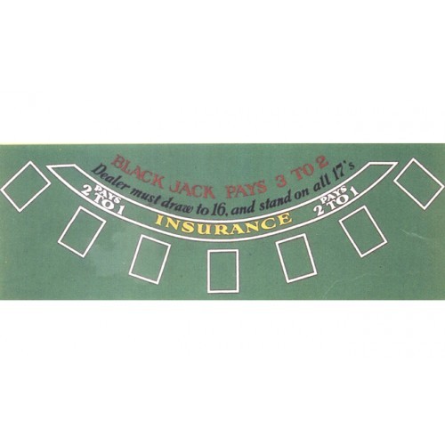 Blackjack Felt Mat Board Game at Mighty Ape NZ