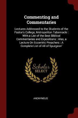 Commenting and Commentaries by * Anonymous image