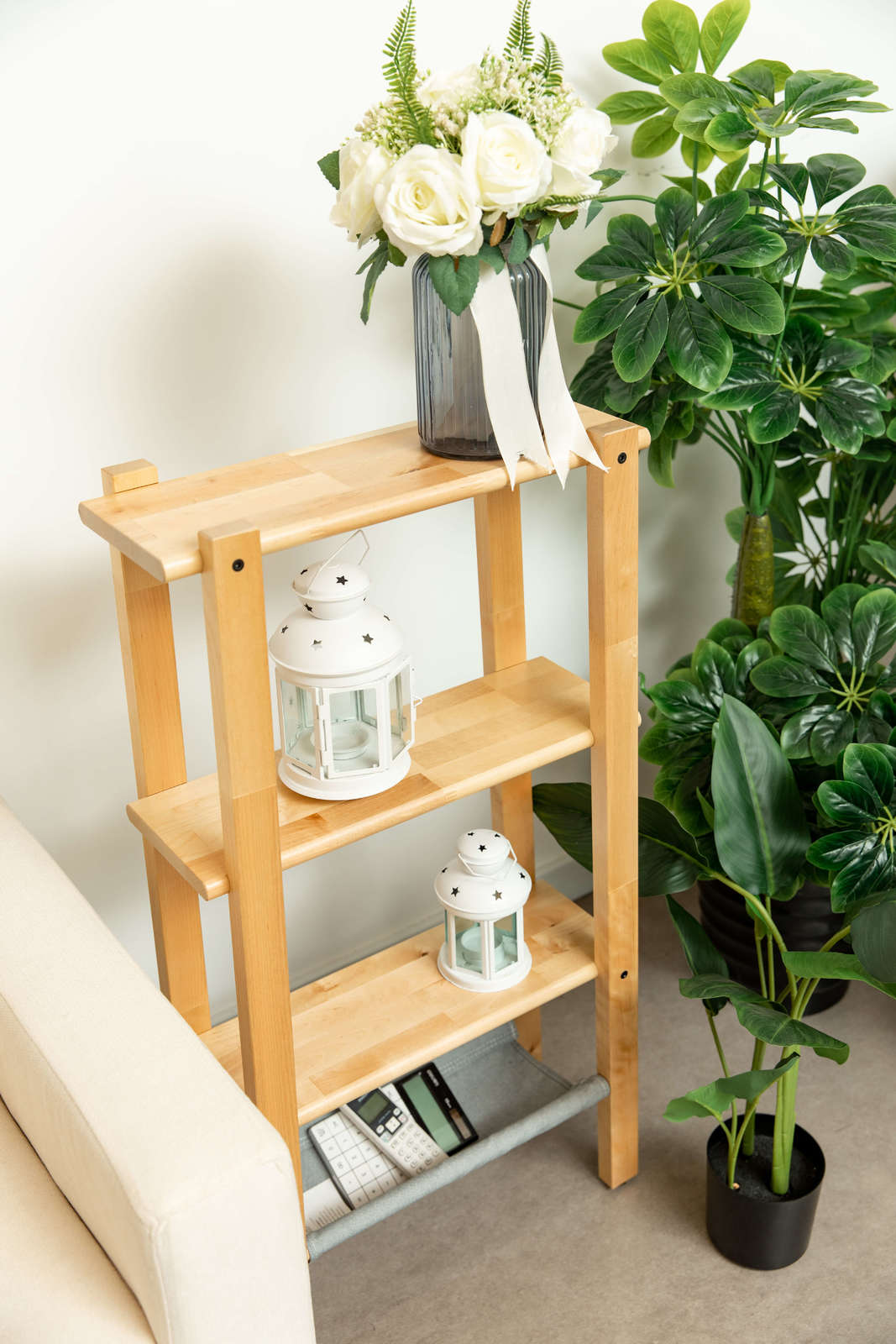 Buy Solid Birch Wood Shelving Storage Unit at Mighty Ape NZ