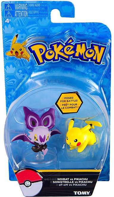 Pokémon: Action Pose Pikachu vs. Noibat - Figure 2-Pack image