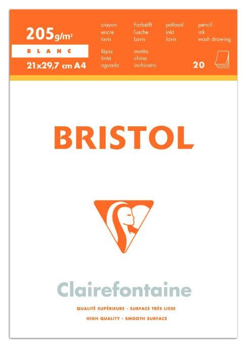Clairfontaine: Bristol Bloc Pad - A4 (20 Sheets) image