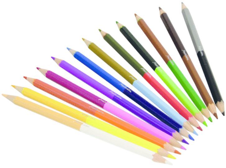 Miss Madeline Double Tip Colouring Pencils (12 Pack) image