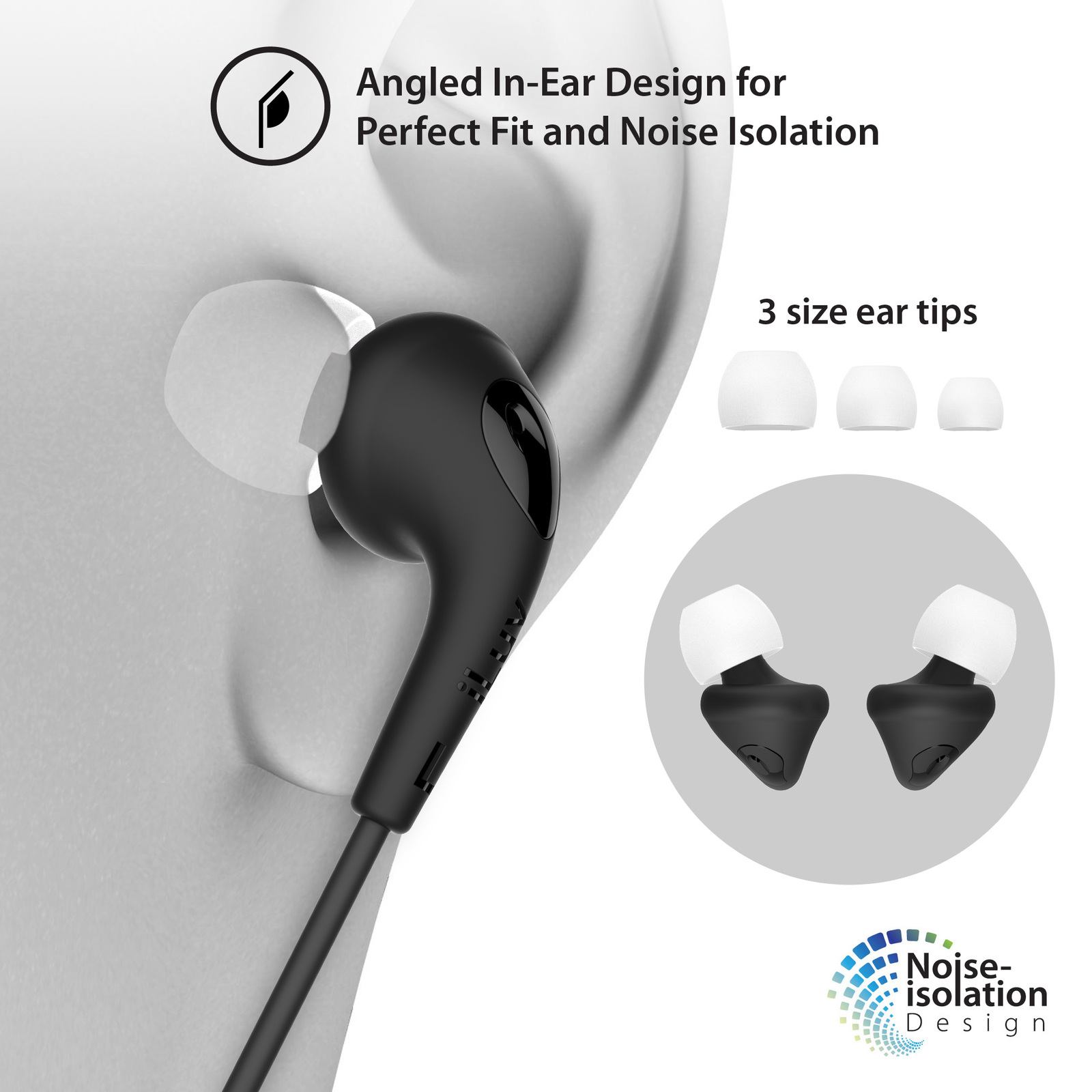 iLuv: Bubblegum 3 - Stereo Earphones with Mic (Black) image