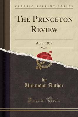 The Princeton Review, Vol. 31 by Unknown Author image